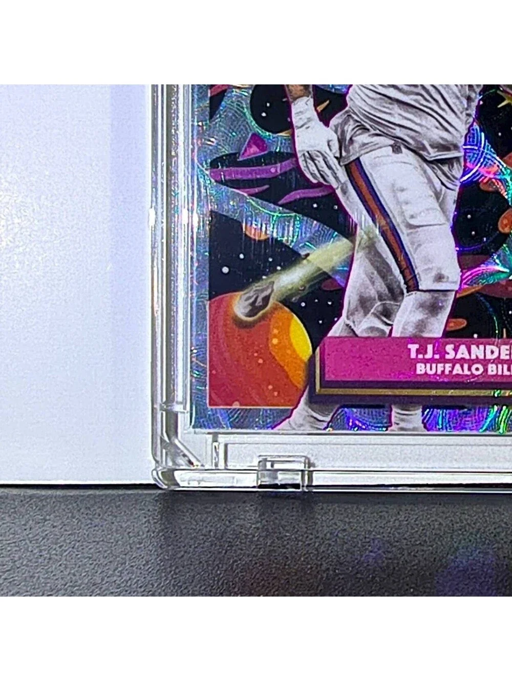 T.J. Sanders Rookie 2025 Topps Chrome Cosmic Nebula NFL #111 Card Buffalo Bills